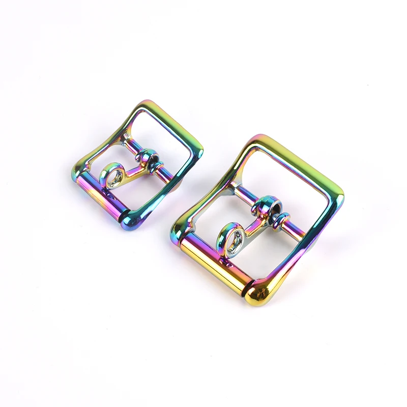 

Dropshipping Rainbow Slider Buckle Hardware Accessories Roller Buckle with Locking Tongue Belt Buckle (a bag of 10pcs)