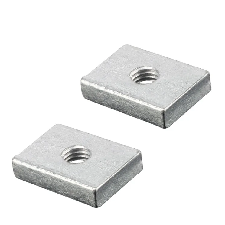 Stainless Steel Locking Galvanized Rectangular Nut For Heavy Industry