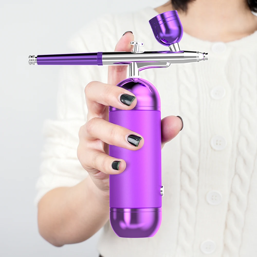 

Art Craft Nail Design Makeup Model Coloring Tattoo spray gun Handheld Mini Airbrush Gun Set Cordless Air Brush