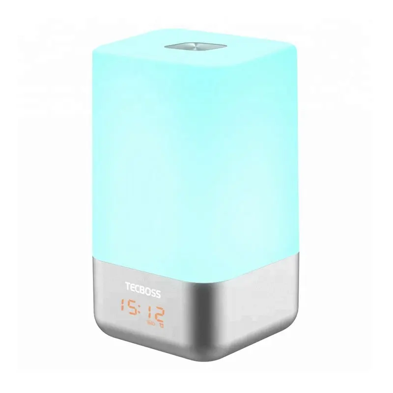 

2021 Best Natural Light Alarm Clock Smart Intelligent Sunrise Simulate Wake Up Light Lamp With Snooze Function, White