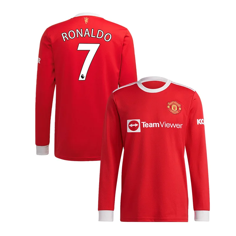 

The best quality in the world Ronaldo long sleeve football jersey football shorts sports wear, Custom color