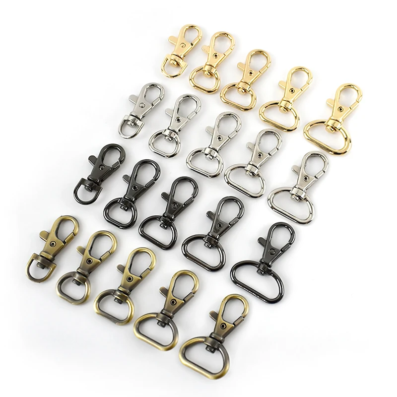 

Meetee BF131 10/13/16/20/25mm Bag Strap Buckles Alloy Clasps Lobster Snap Hook For Handbag Chain Swivel Trigger Clips Buckle