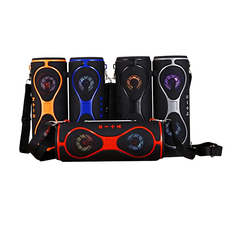 

Custom Logo Portable hi fi Sound Box Bocinas Stereo Bass Subwoofer Wireless Led Bluetooth Speaker With Phone Holder