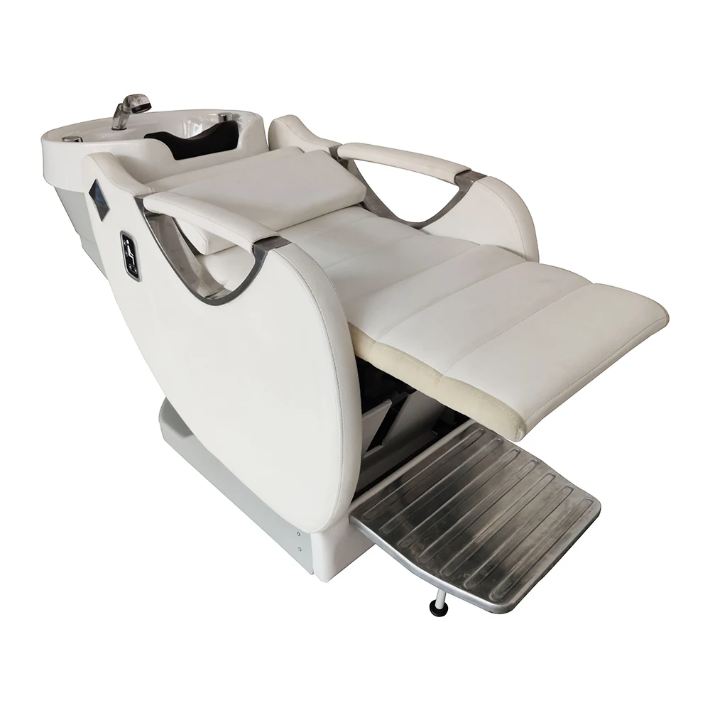 dty 理发洗股头床现代美发按摩 backwash 家具豪华电动洗发精碗和椅子