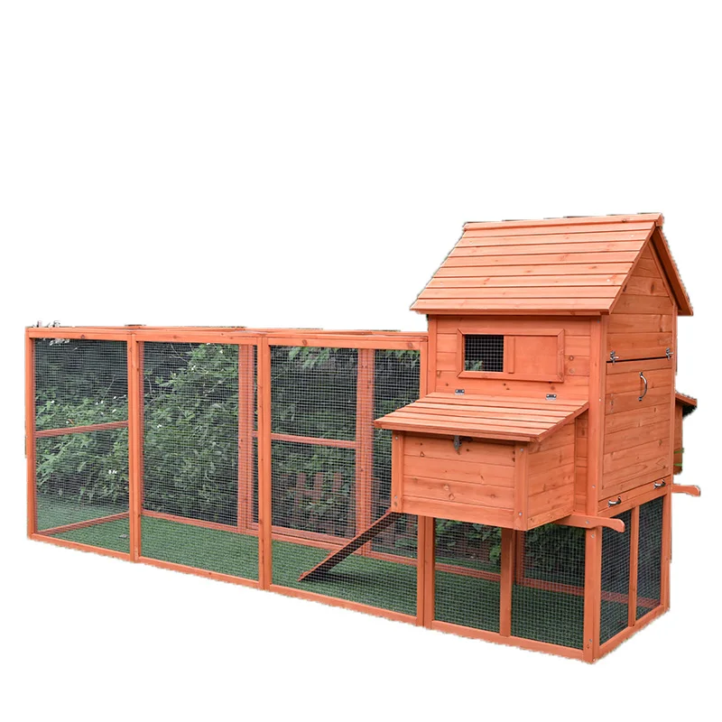 

Large Hen House Poultry Chicken house Cage egg Layer Wooden Chicken Coop, Burlywood