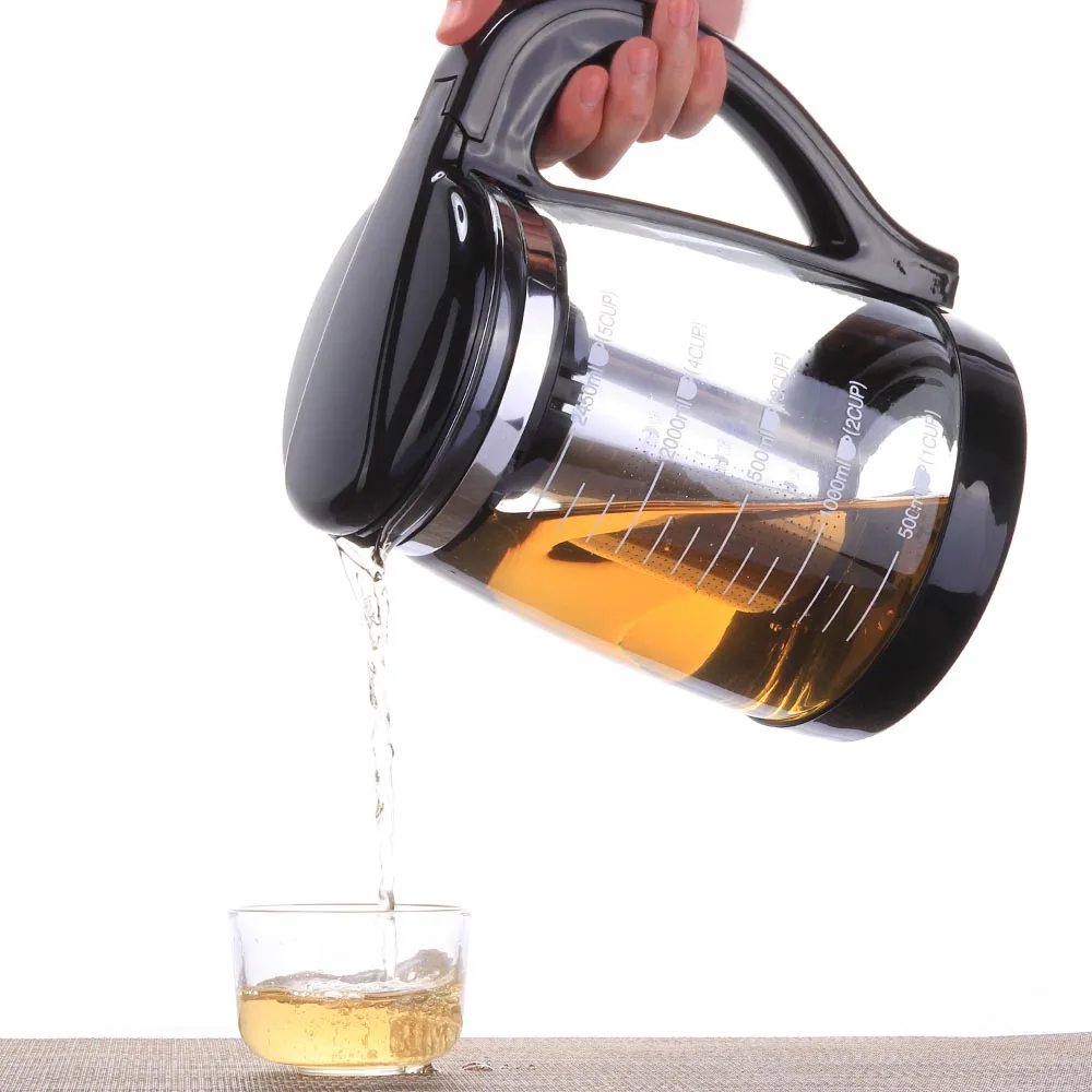 

Factory customized large capacity glass tea coffee pot decoration teapot