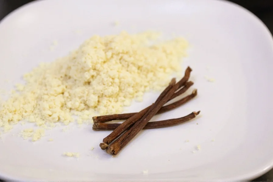 Chef measuring garlic powder for recipe substitution