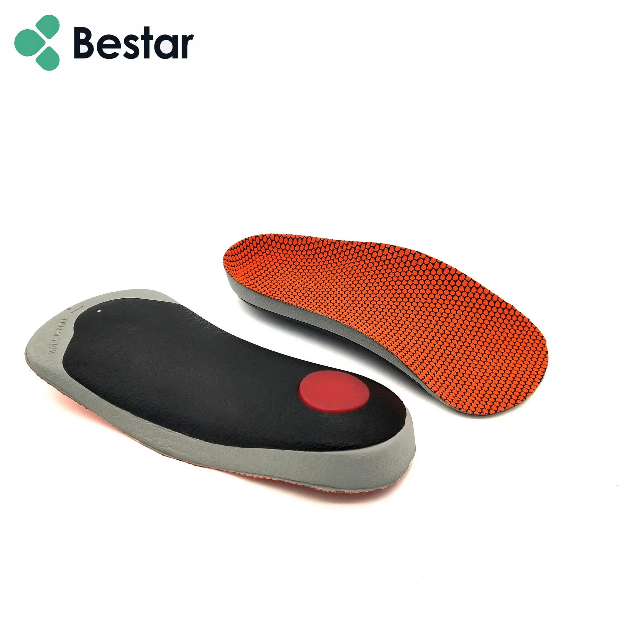 

3/4 length plantar fasciitis best arch support protection orthotic shoe insoles 3/4 ortho insole heel inserts, As photo or customized