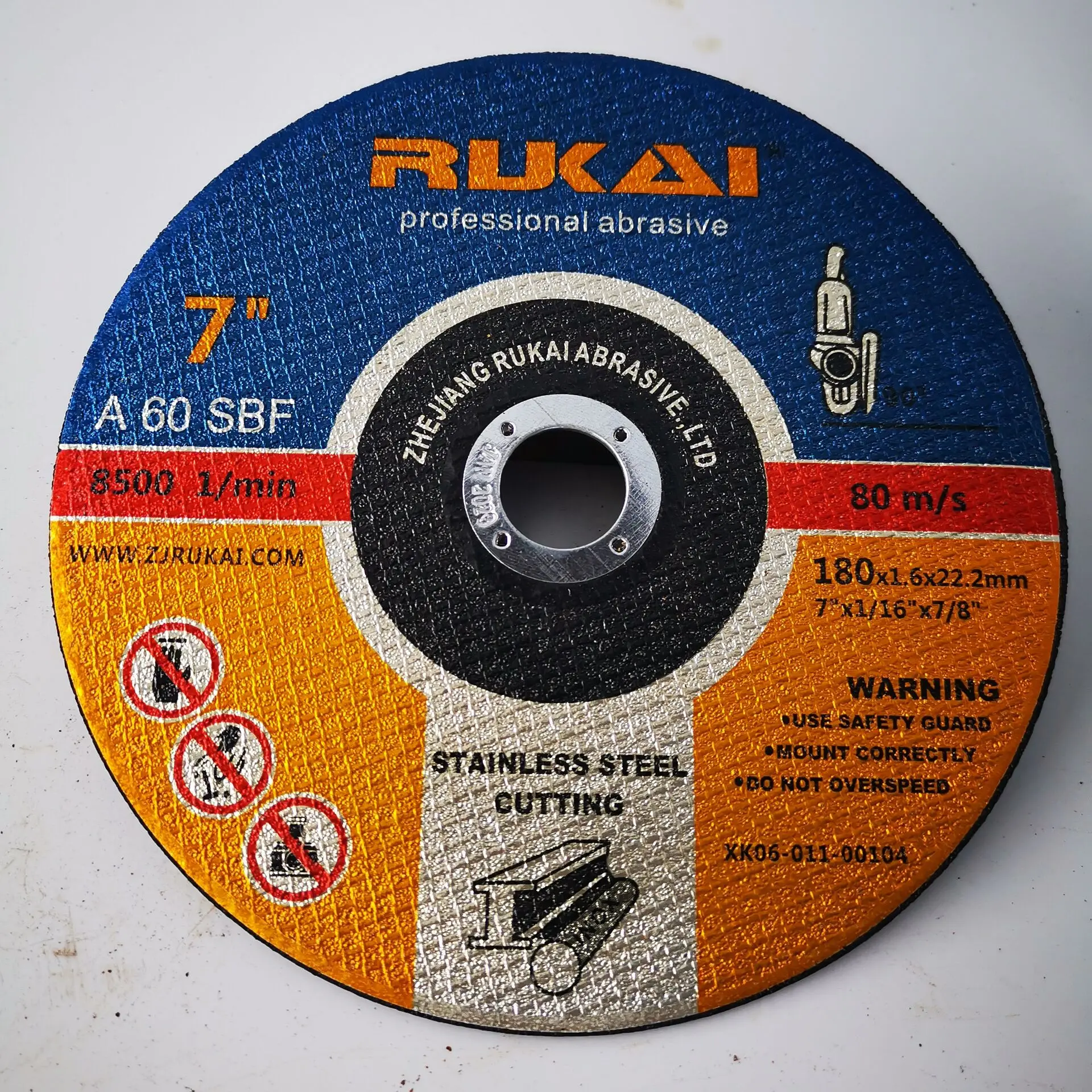 
rukai brand 7inch for metal flap cutting grinding disc 