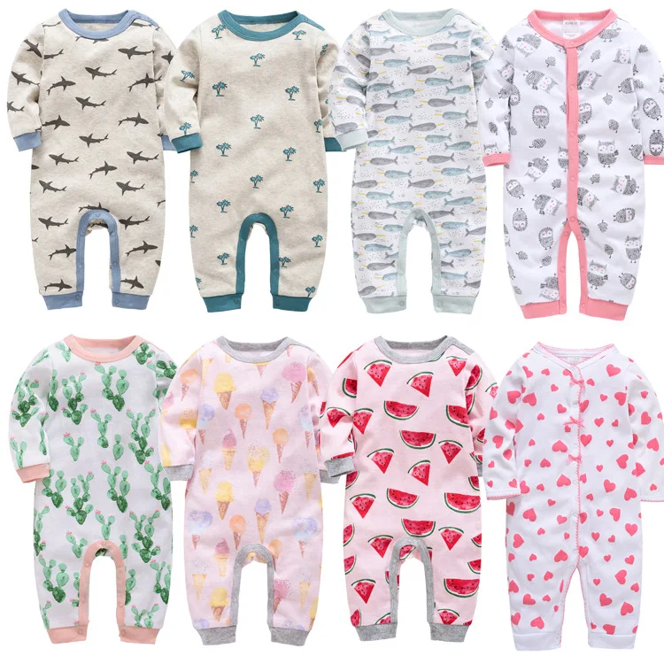 

Wholesale baby clothes 100% Organic Cotton One-Piece Coverall Baby Boys' Romper Jumpsuit, Pic show