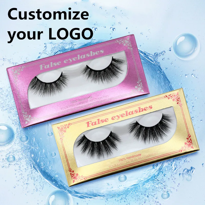 

Wholesale Mink Eyelash Own Brand Lash Fake Eye Lashes Lash Box Full Strip Extension Lasheslashes, Black color