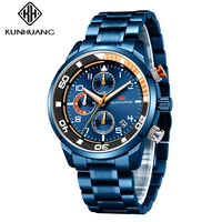 

Charming New Arrival Large Size Fashion Watches Three Eyes Six Pointers Men Watches Quartz Sport Chronograph