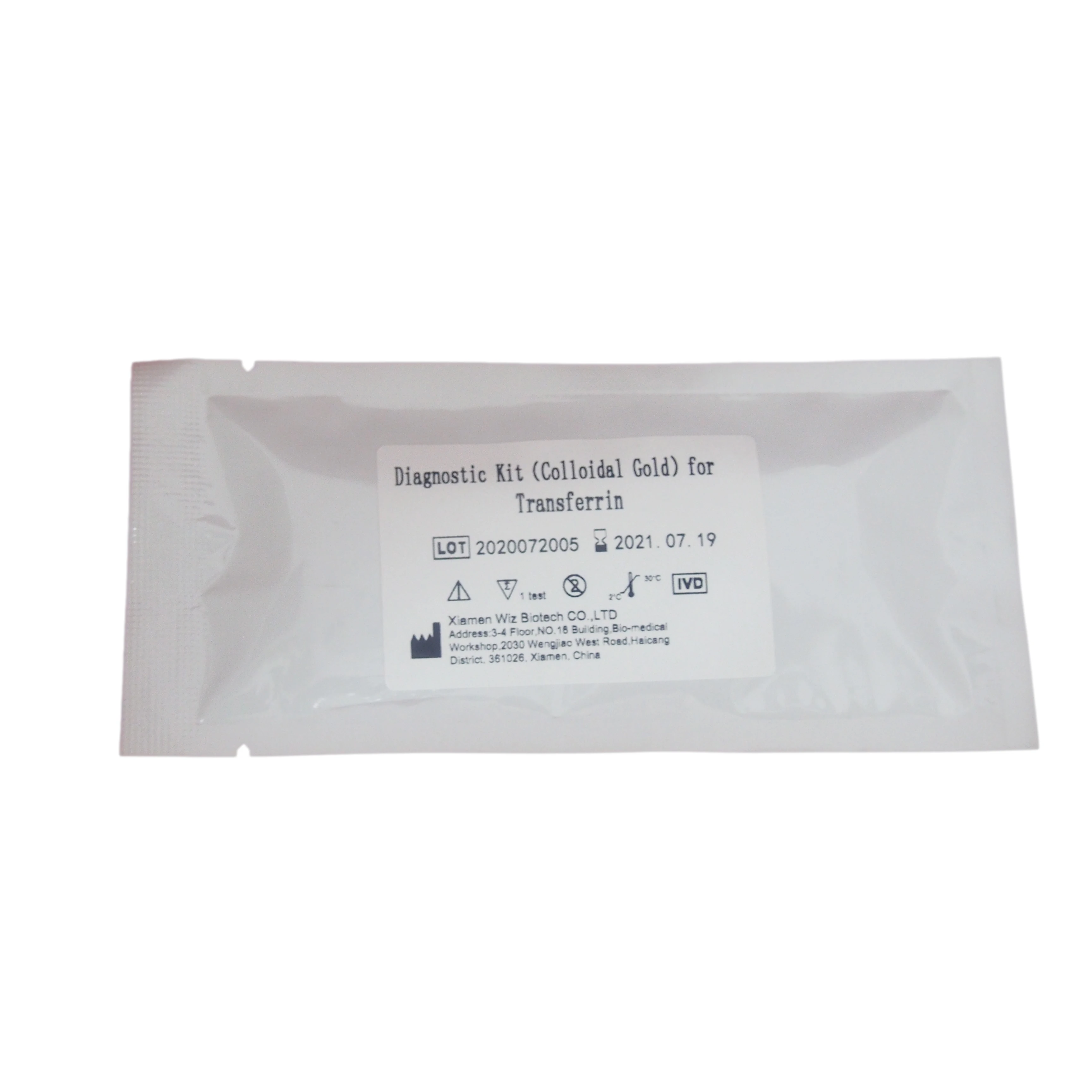 
One Step Tf Rapid Test Kit Transferrin Diagnostic Test Colloidal Gold 
