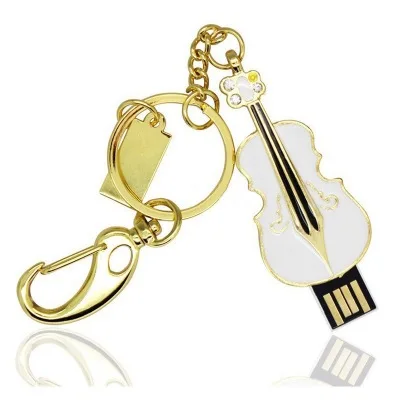 

Luxury Jewelry Guitar Shape Usb 2.0 Memory Stick Flash Pen Drive