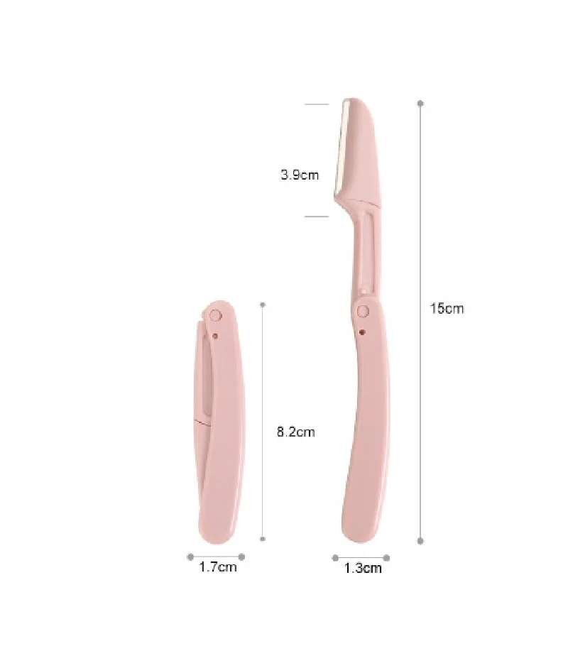 

RTS wholesale High Quality Folding Eyebrow Knife Safety Micro Blade Detachable Folding Eyebrow Trimmer