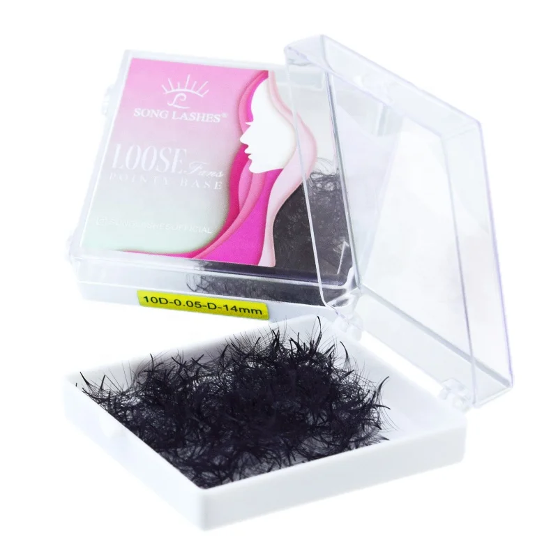 

High Quality Handmade Professional Wholesale Super Soft Premade Fans Pointy Base Loose Fans Eyelash Extension, Black
