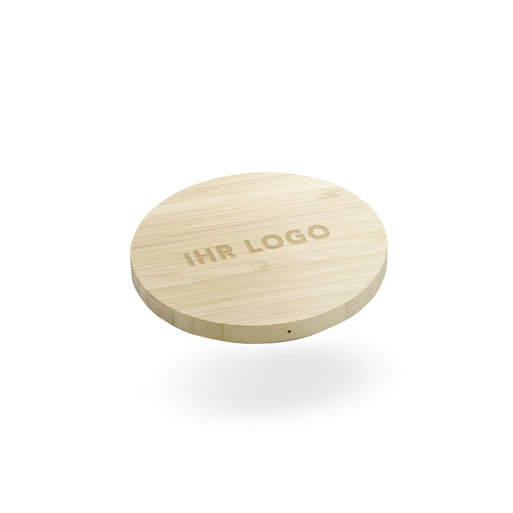 

Sustainable Wooden Aircharge 5W 10W Eco-friendly Bamboo Wireless charging Pad Phone Wireless Charger