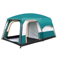 

Large camping tent outdoor 6 people-12 people two rooms one hall multi-person waterproof family tent