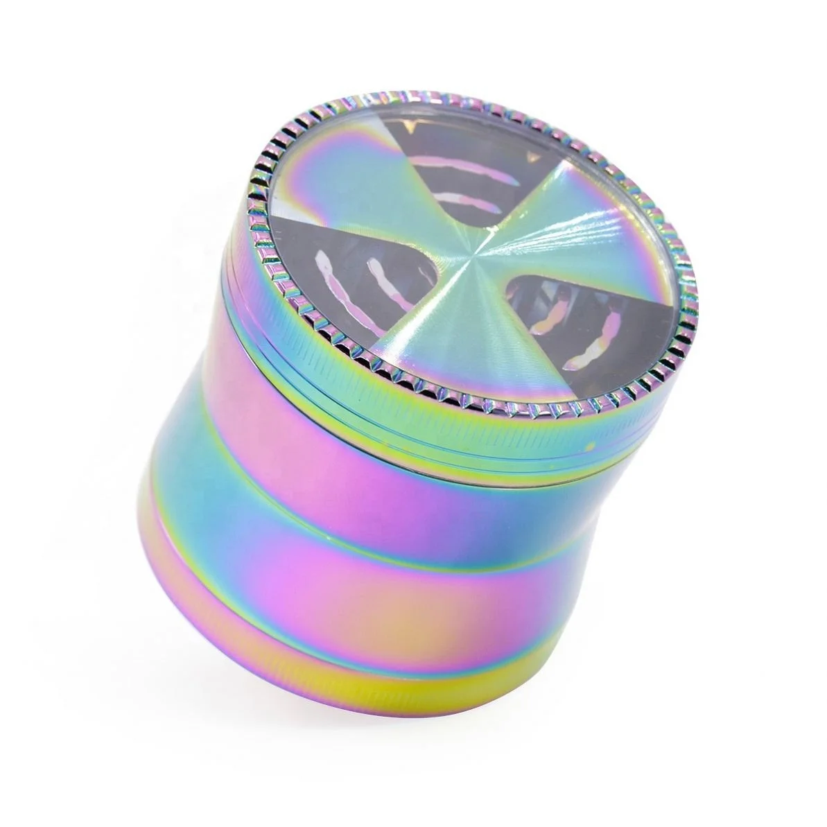 

Diameter  Tobacco Grinder Zinc Alloy 4 Part Colorful Slim Waist Dry Herb Grinder jhcentury, Picture