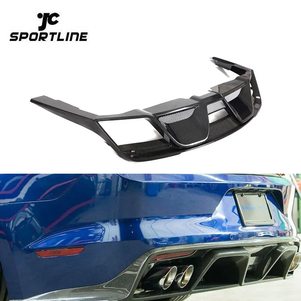 

Carbon Fiber GT Rear Bumper Lip for Ford Mustang GT V8 Coupe 2-Door 2018 2019