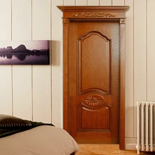 الحديث الساخن بيع المنتج الأصلي عادي رخيصة الثمن الصلبة الخشب الباب