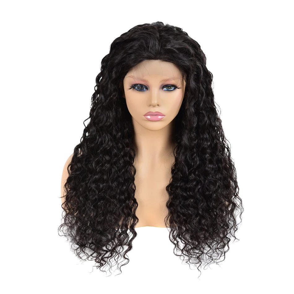 

Wholesale Vendors 100% Brazilian Young Girl Virgin Human Hair Wig Cheap Water Wave 13X6 Swiss Lace Frontal Wig For Black Women