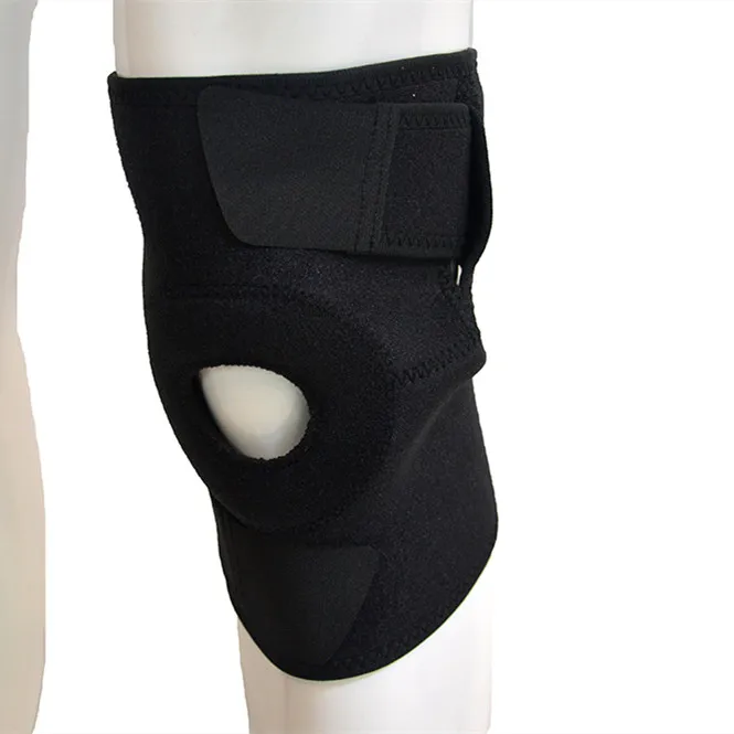 

High Quality Adjustable Compression Knee Protector Sport Knee Support, Black