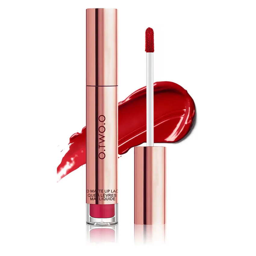 

Free Inquiry O.TWO.O 12 colors Velvet Matte lipstick Long Lasting Lips Makeup Waterproof Easy to Wear Matte Liquid Lip Gloss