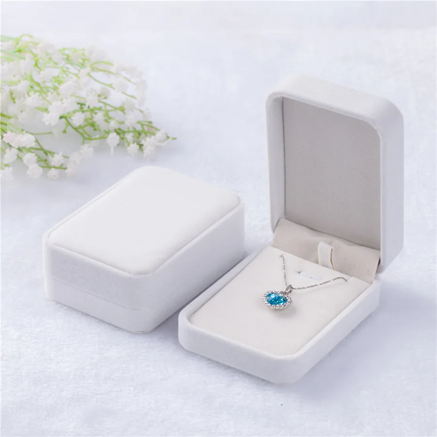 

Exquisite Box Gift Wholesale Flannelette Pendant Jewelry Packaging Box