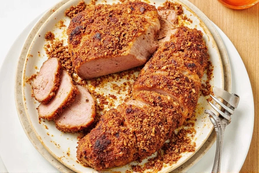 Finished seasoned pork loin