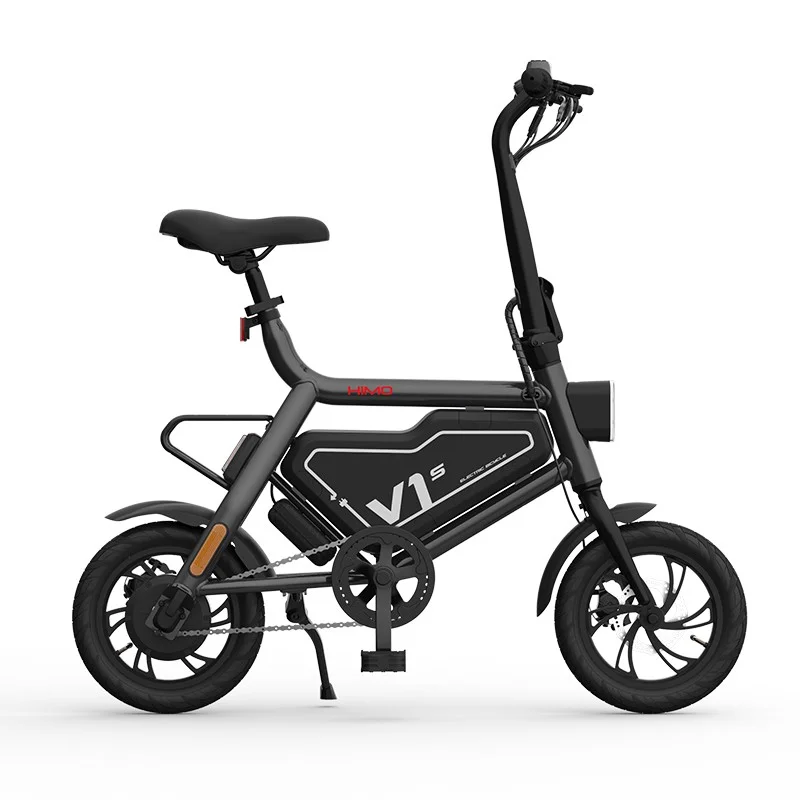 

Original Xiaomi HIMO V1S Portable Folding Electric Bike 7.8AH Wheel Size 12" Lithium Battery 250W Outdoor Electric Bicycle, White,orange, gray