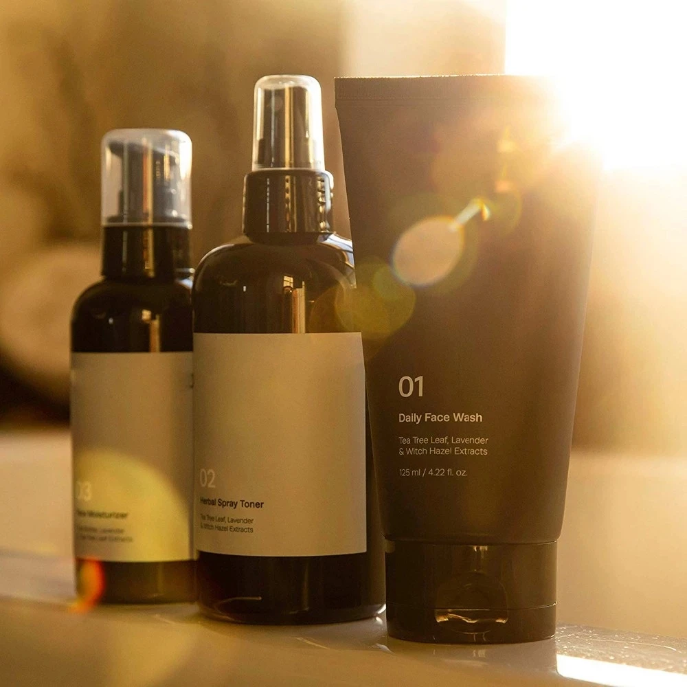 Iso Gmp Private Label Natural Skin Care Set Clean Moisturizing Set Facial Skin Care Organic Set