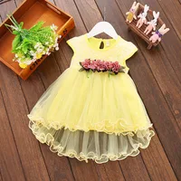 

China 2020 spring dress kids new design girls dresses fashion kids girl christmas dress yellow