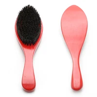 

Low MOQ Medium soft curve beech wood black man wave brush medium