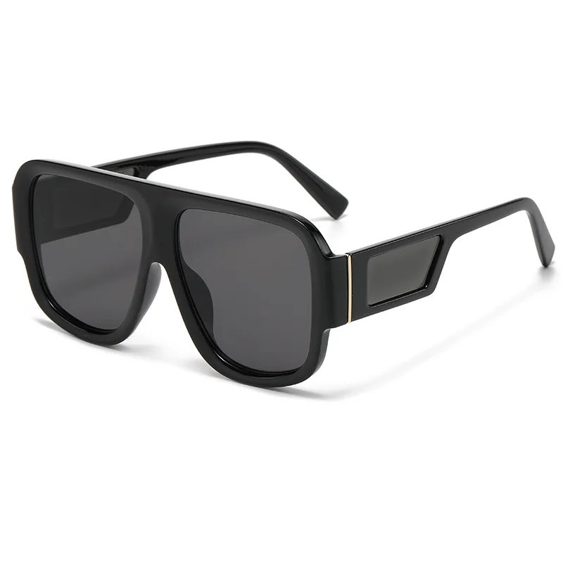 

2359 new arrival uv400 retro vintage Shade big frame men black square women sunglasses 2023 oversized sunglasses