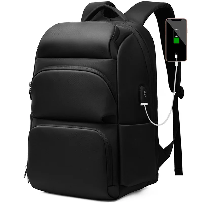 

New Men's Backpack Oxford Cloth Material Multifunctional Large Capacity Student Business Anti-theft Bag With USB Interface