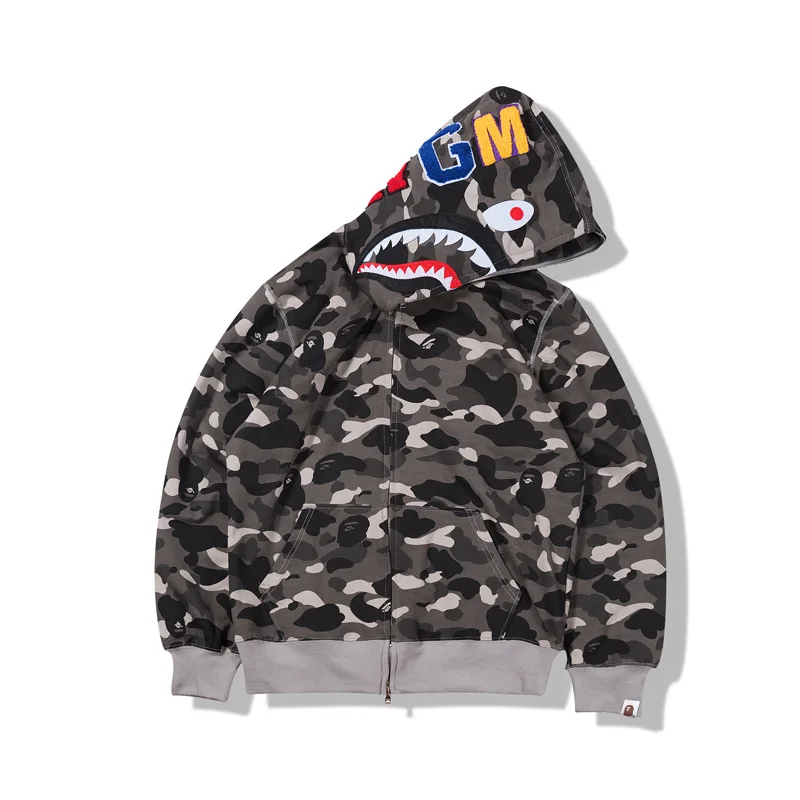 

Bape Hoodie Cheap Camouflage thin men's full zipper casual hooded sweater jacket, Customized colors