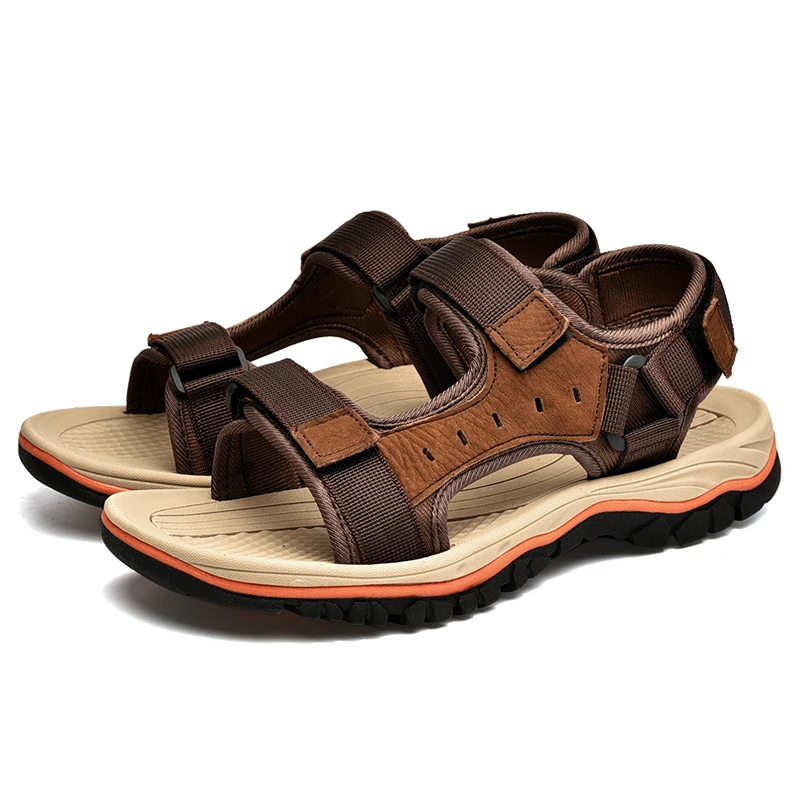 

Sandal Flat Men's Hommes Jepit Male Supplier Flats Anak Torybruch Leather Sandale De Luxe Mens Footwear Sandals