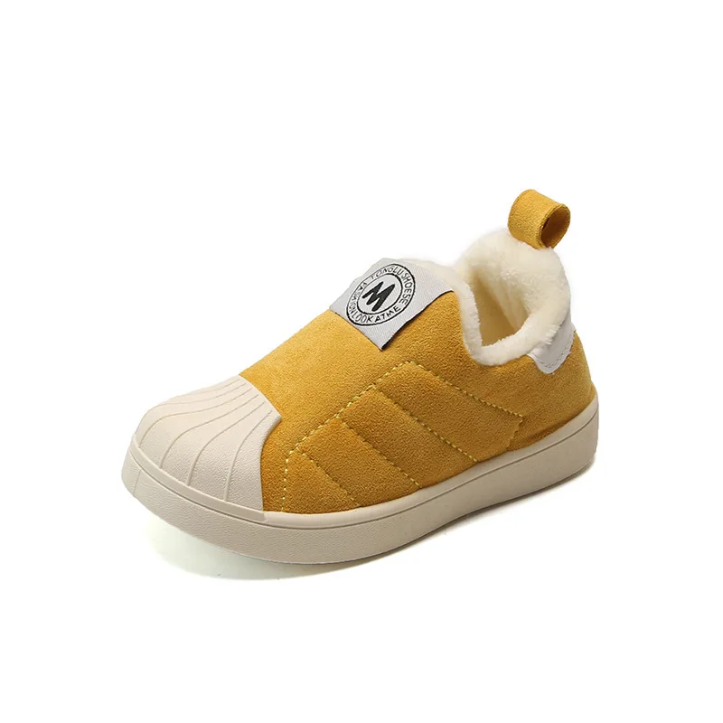 

Winter plus velvet casual shoes Baby Girls Toddler Shoes Shell toe student shoes