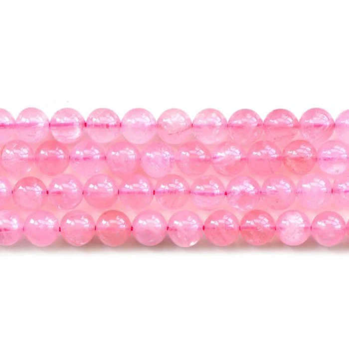High end natural rose quartz round beads for jewellery (AB1539)