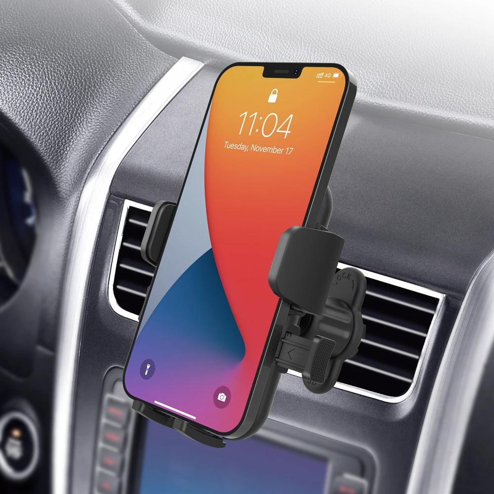 

Best Seller Mobile Accessories Car Phone Holder Adjustable Cellphone Holder Car Mount Smartphone Clip Mobile Stand Car Holder