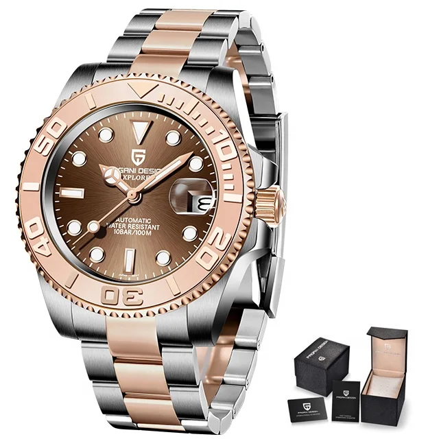 

PAGANI DESIGN Luxury Men Mechanical Wristwatch Top Brand Stainless Steel Automatic Watch Sapphire Glass Waterproof Men Watch