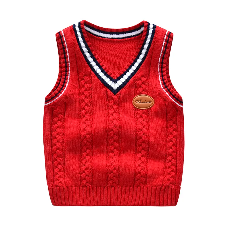 

new children's sweater vest small children's vest pure cotton European and American children's wear 2020 autumn and winter