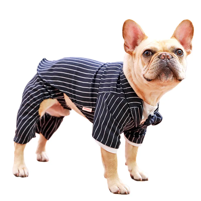 

Luxury Shirt Dress Pets Outfits Clothes For Small Big Dog Birthday Part Wedding Supplies Pets Apparel Dogs Clothes, Dark blue