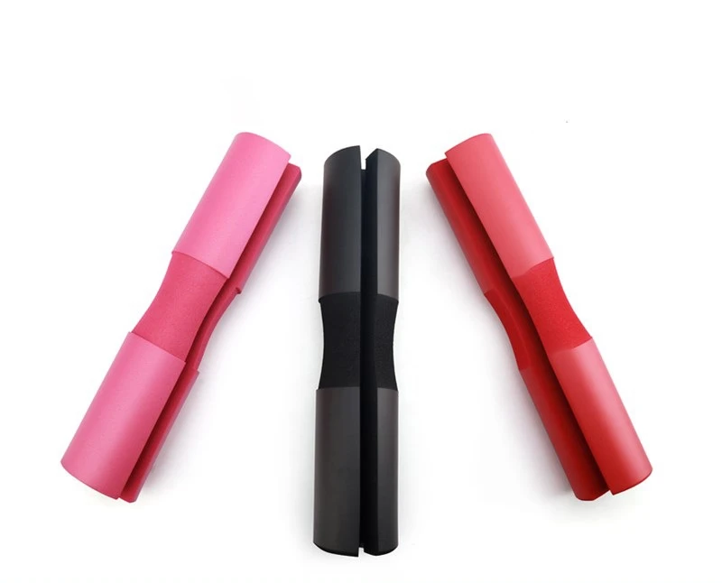 

High Quality Weighted Heating massage Exercise Barbell Squat Pad, Pink/black/red