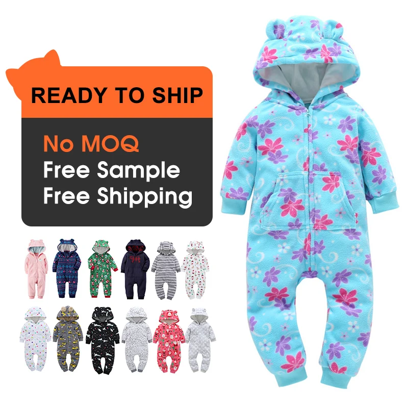 

OA Service 2021 Hot Sale Long Sleeve Baby Rompers Linen Clothes Polyester Infants Toddlers Winter