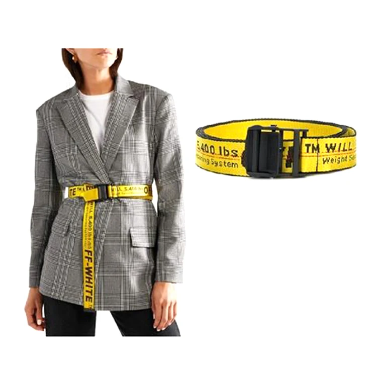 Gina Fashion Street Wear Brand Classic Nylon Industrial Fabric Belt