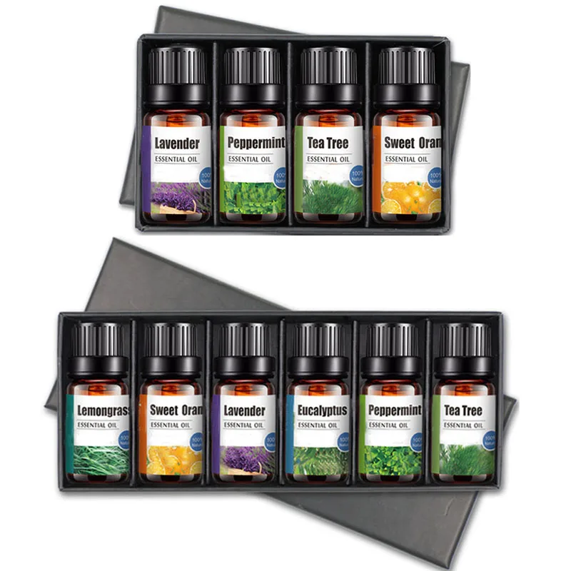 

Wholesale 100% Natural Pure Essential Oil Gift Set Lavender Peppermint Lemon Aromatherapy Essential Oil set