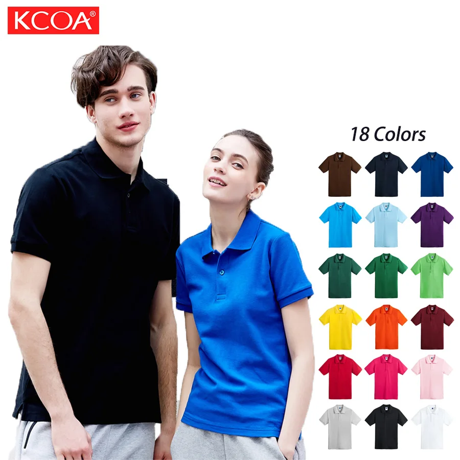 

KCOA RTS 165g Blank Mens Polyester Cotton Polo T Shirt