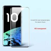 

OTAO Original 3D Curved Full Cover Mobile Tempered Glass For xiaomi 10 pro 5G Screen Protector De Celular Glass Protection Film